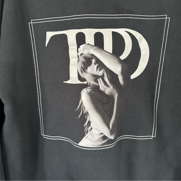 Taylor Swift The Tortured Poets Department TTPD Spotify Exclusive Black Hoodie - Picture 5 of 8